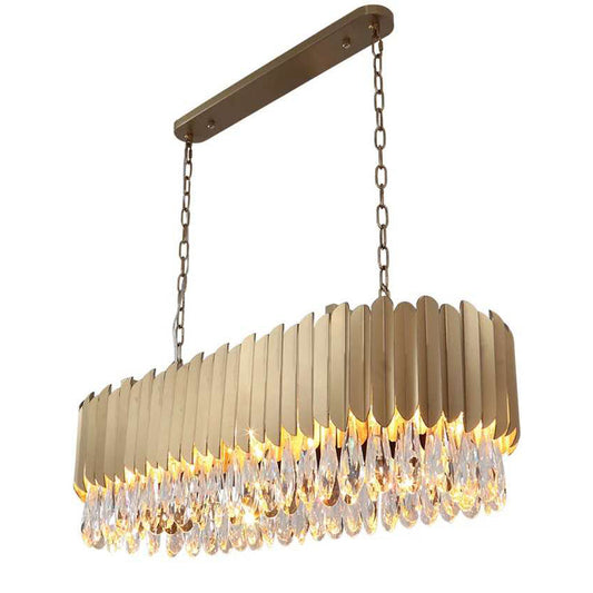 Aliling Tiered Linear Crystal Chandelier