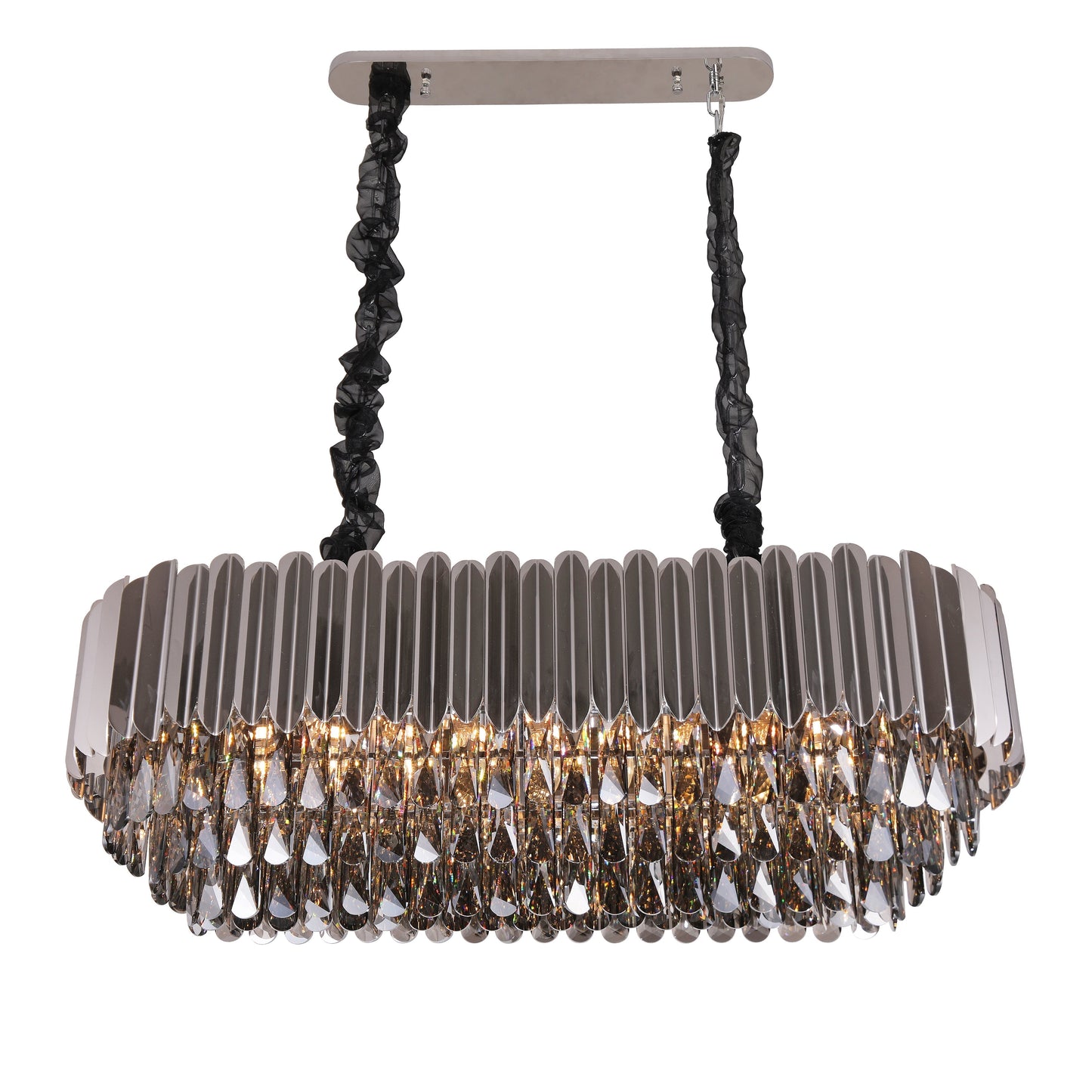 Aliling Tiered Linear Crystal Chandelier