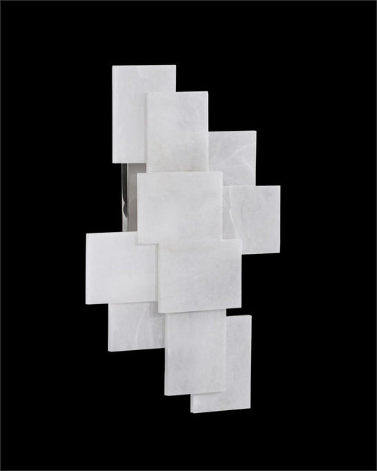 Alabaster Zosia Block Group Wall Sconce