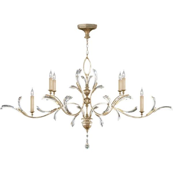 Brylee Candle Oblong Chandelier 74"