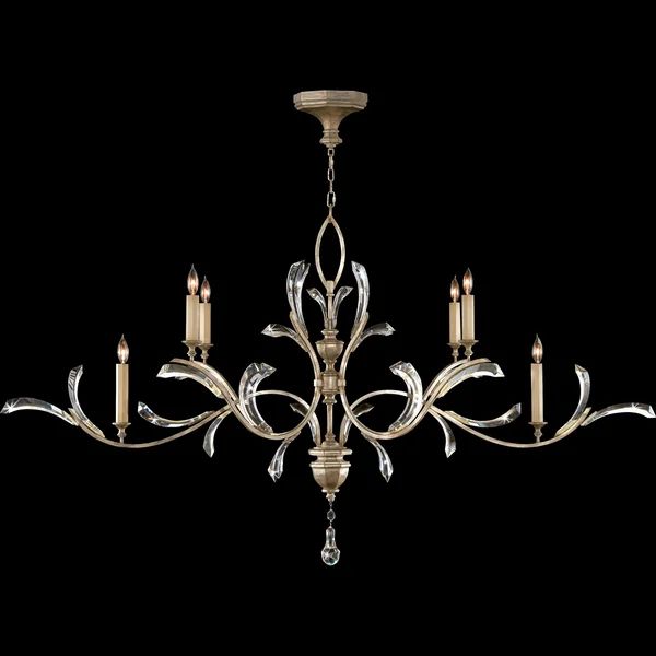 Brylee Candle Oblong Chandelier 74"