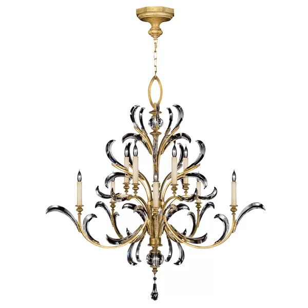 Brylee Candle Round 2-Tier Chandelier 56"