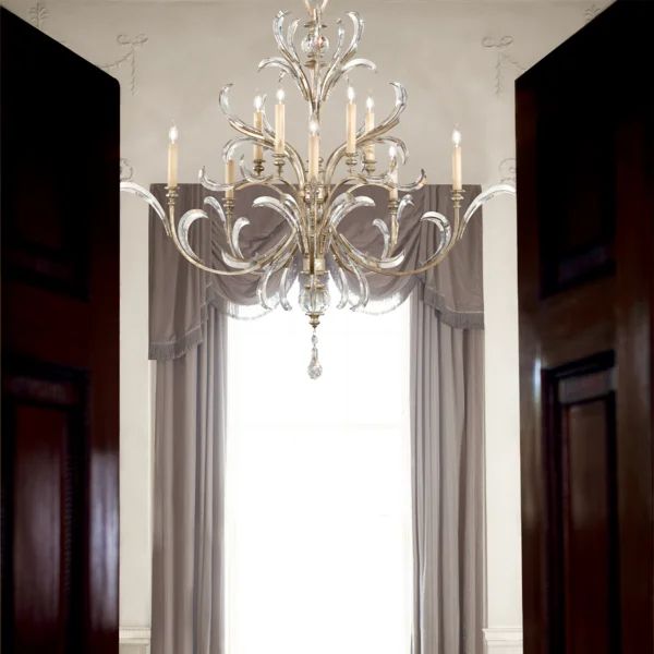 Brylee Candle Round 2-Tier Chandelier 56"