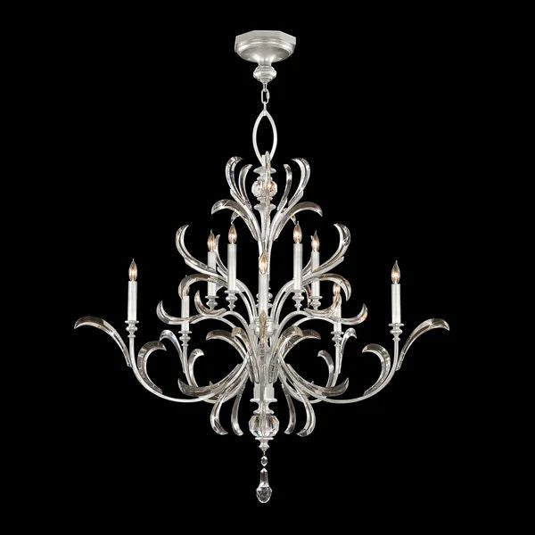 Brylee Candle Round 2-Tier Chandelier 56"