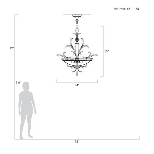 Brylee Candle Round Chandelier 32"