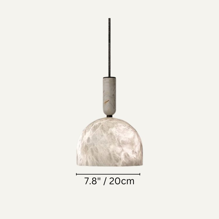 Alabaster Zebah Hemisphere Pendant Light