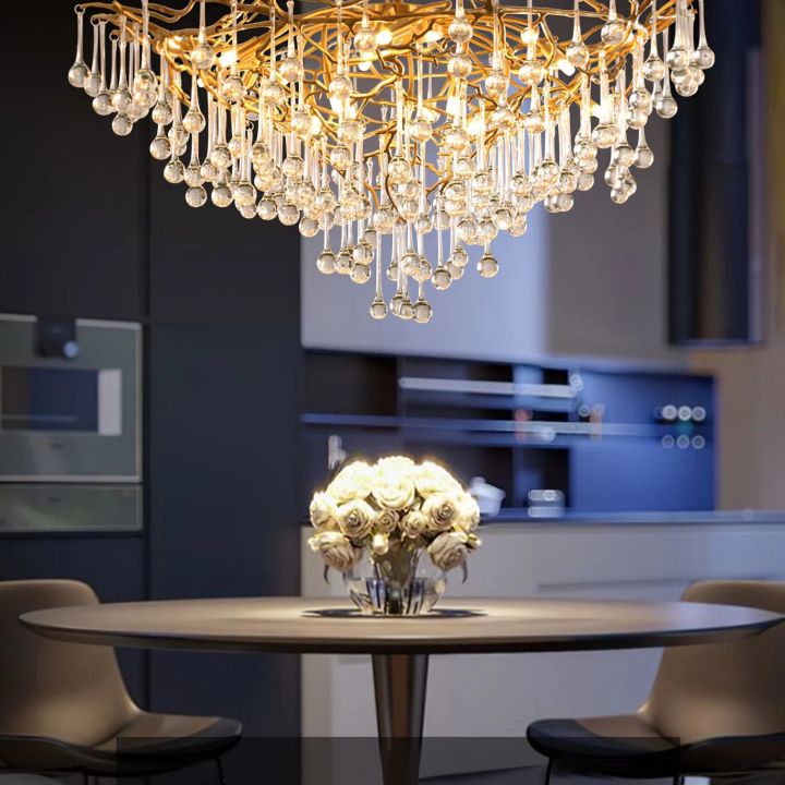 Csaba Anita Brass Chandelier