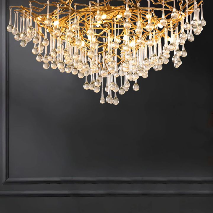 Csaba Anita Brass Chandelier
