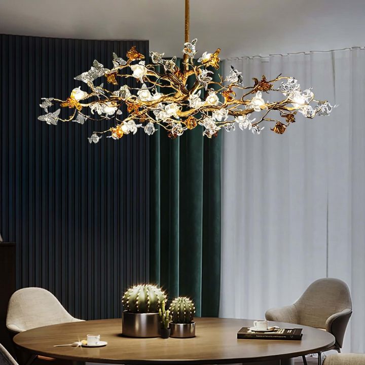 Xzavier Aosta Brass Branch Chandelier