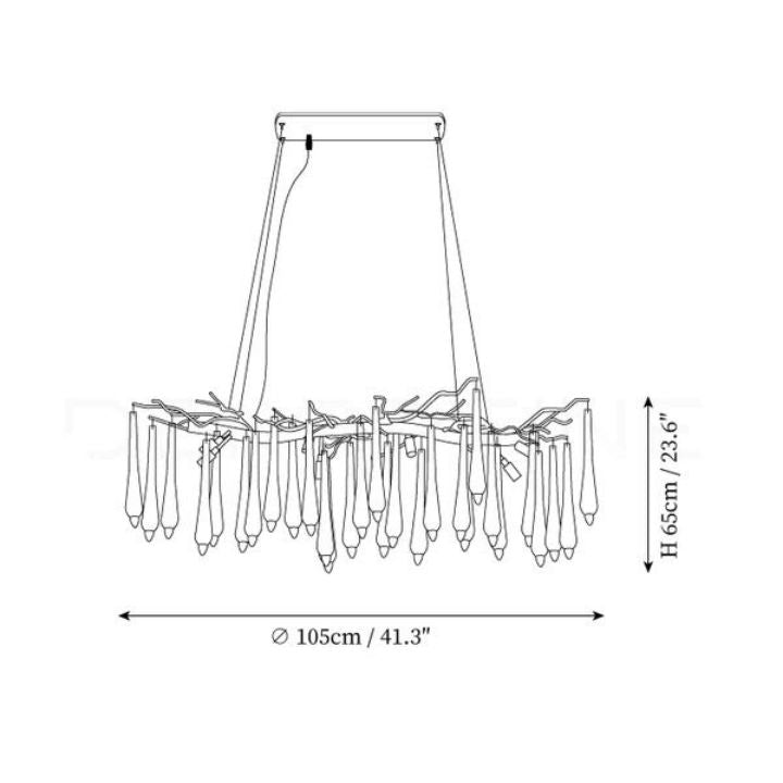 Xzavier Aqua Makrama Chandeliers