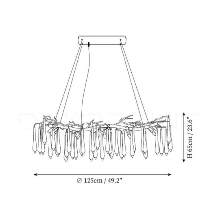Xzavier Aqua Makrama Chandeliers
