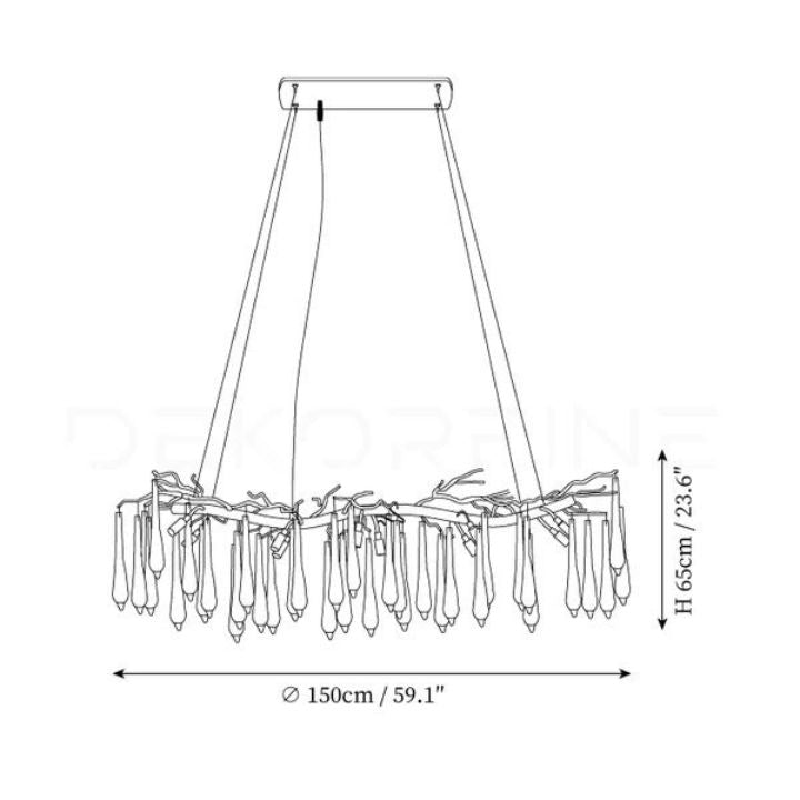 Xzavier Aqua Makrama Chandeliers