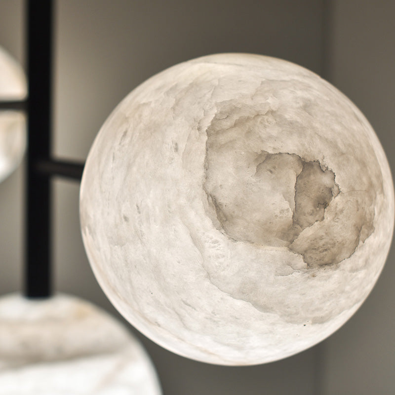 Alabaster Zemira Modern Artistic Sphere Chandelier Light