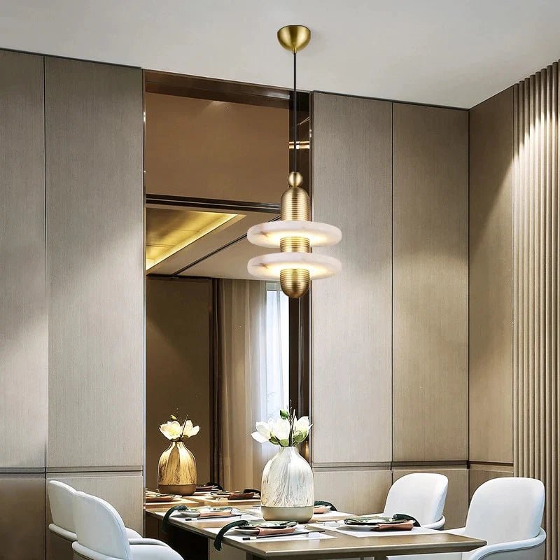Alabaster Zein UFO Pendant Light