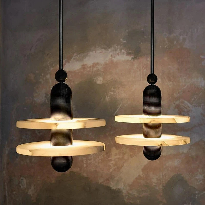Alabaster Zein UFO Pendant Light