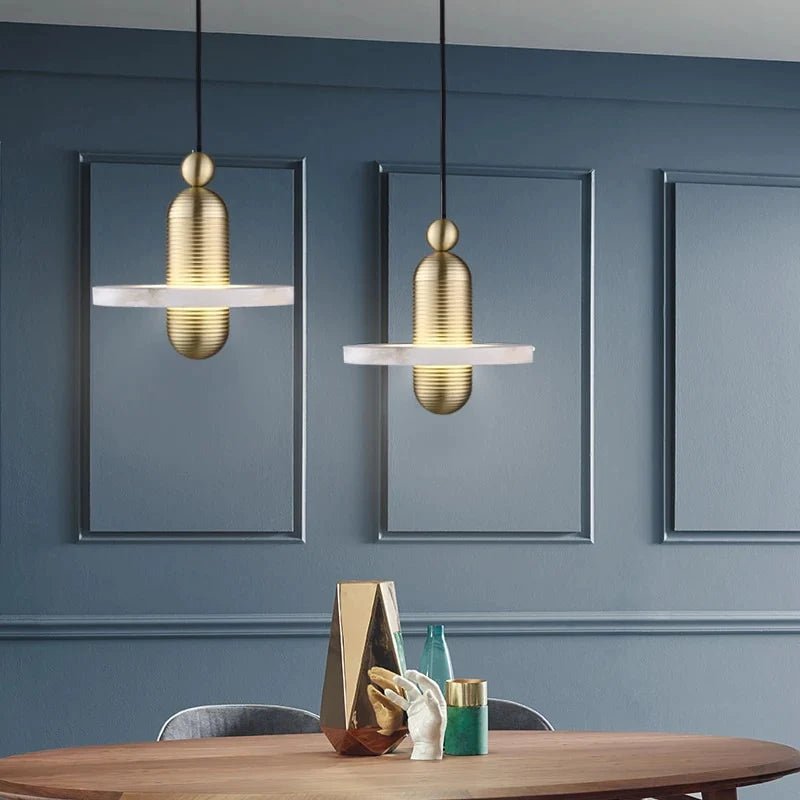 Alabaster Zein UFO Pendant Light