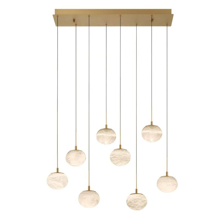 Cudor Alabaster Linear LED Chandelier