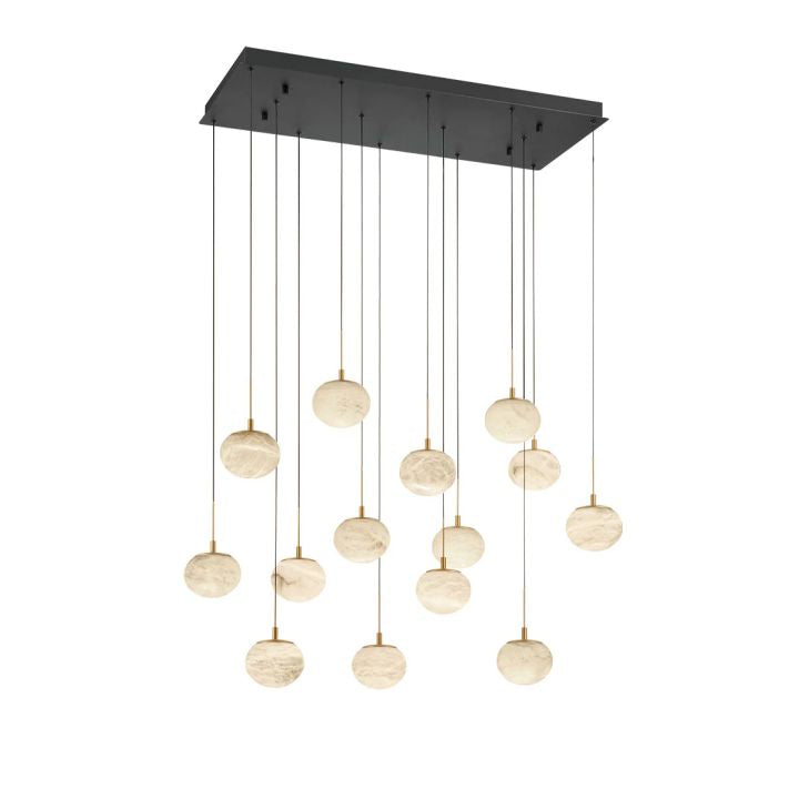 Cudor Alabaster Linear LED Chandelier