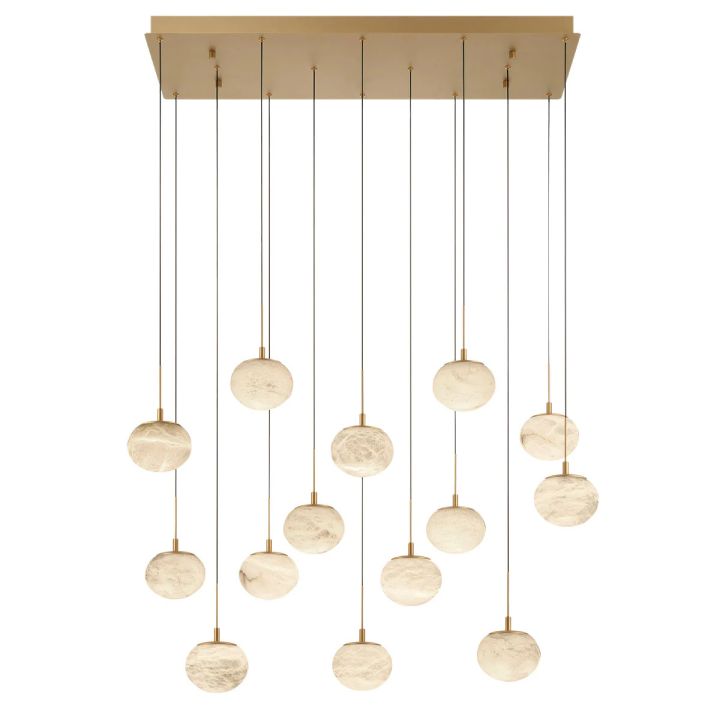 Cudor Alabaster Linear LED Chandelier
