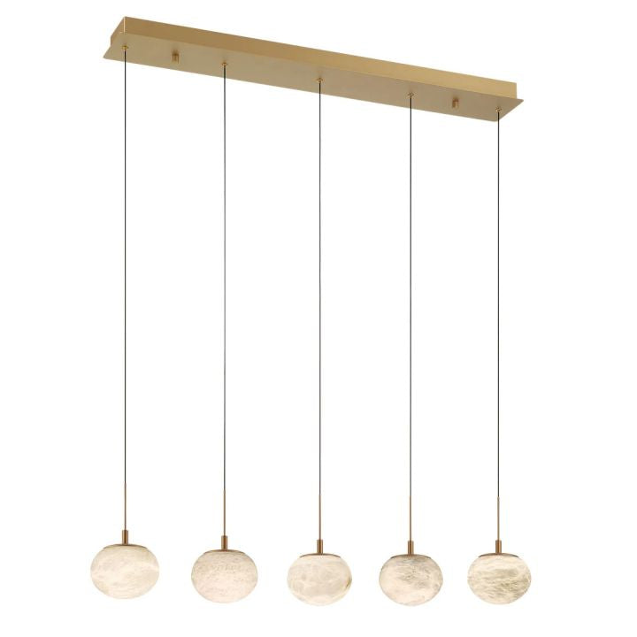 Cudor Alabaster Linear LED Chandelier