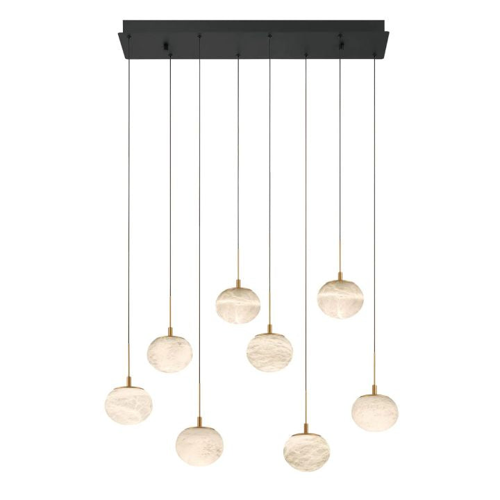 Cudor Alabaster Linear LED Chandelier
