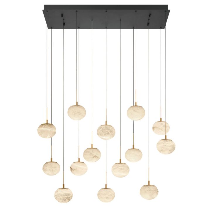 Cudor Alabaster Linear LED Chandelier