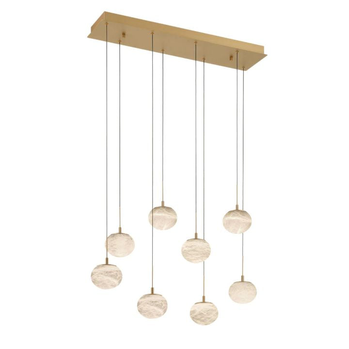 Cudor Alabaster Linear LED Chandelier