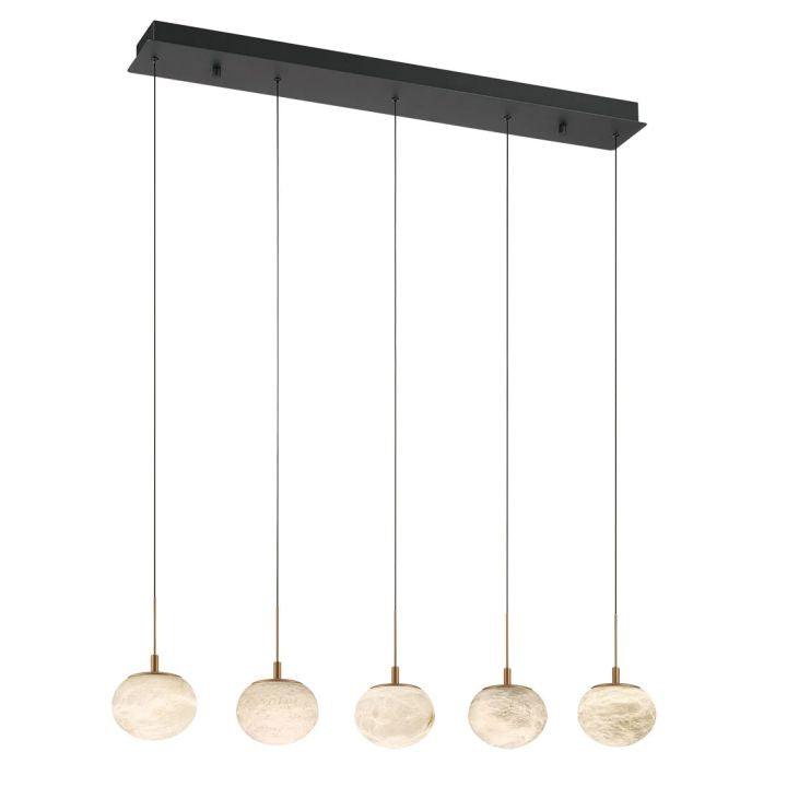 Cudor Alabaster Linear LED Chandelier