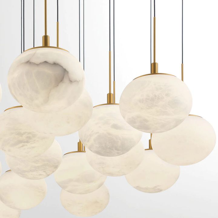 Cudor Alabaster Linear LED Chandelier