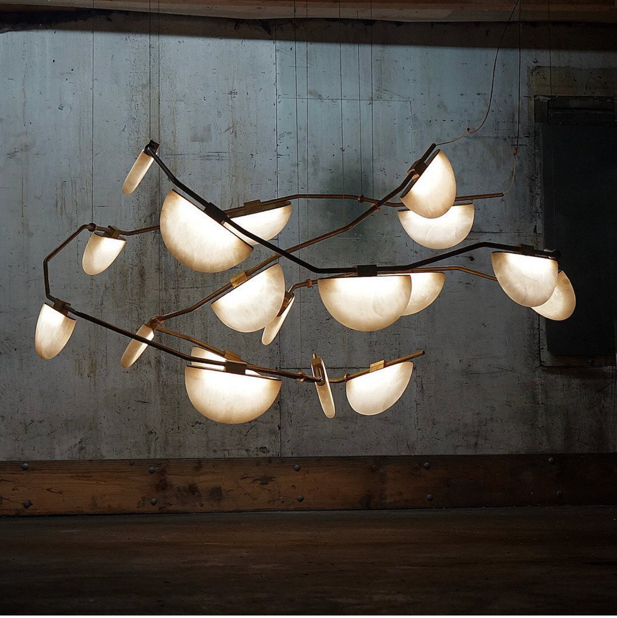 Alabaster Zilpha Modern Artistic Ceiling Chandelier