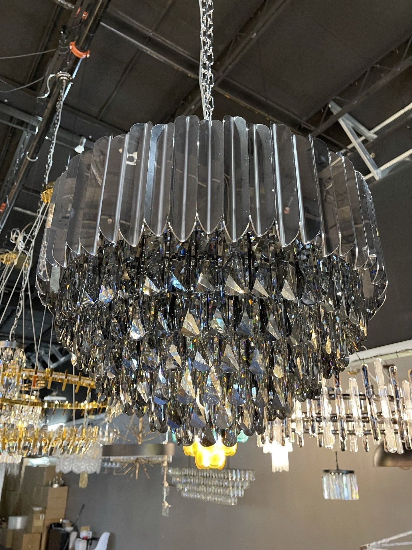 Aliling Tiered Round Crystal Chandelier