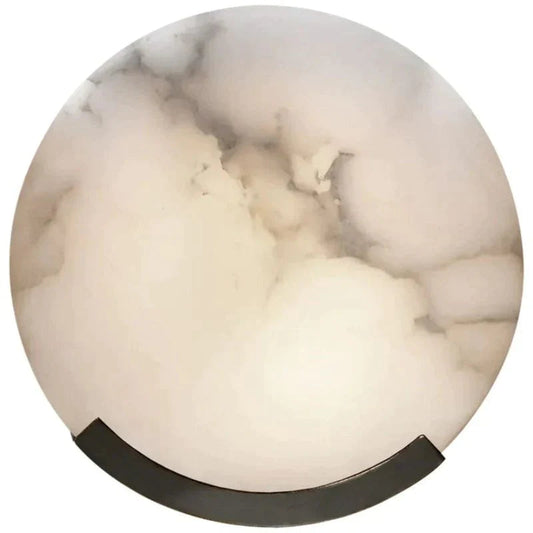 Alabaster Modern Round Ceiling Wall Sconce