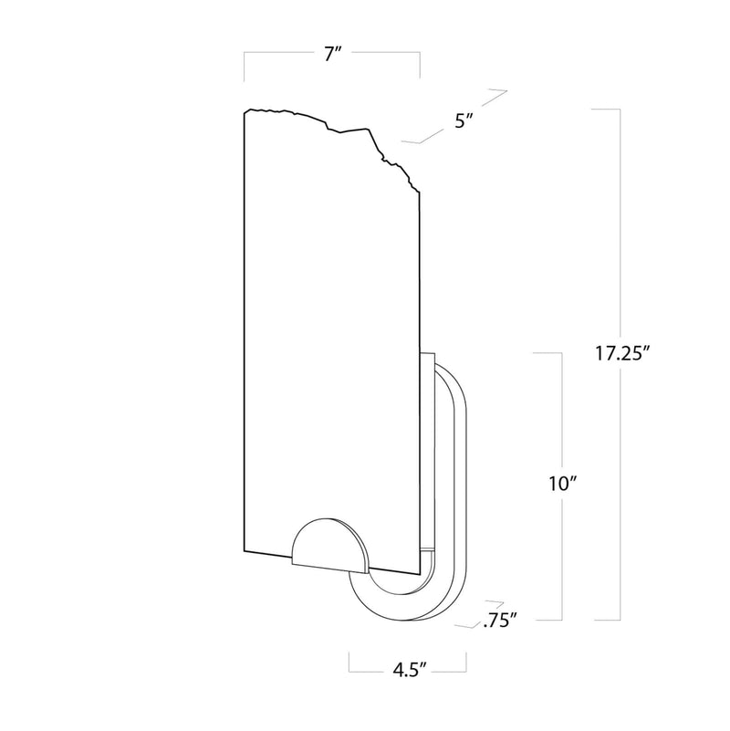 Alabaster Zolia Wall Sconce