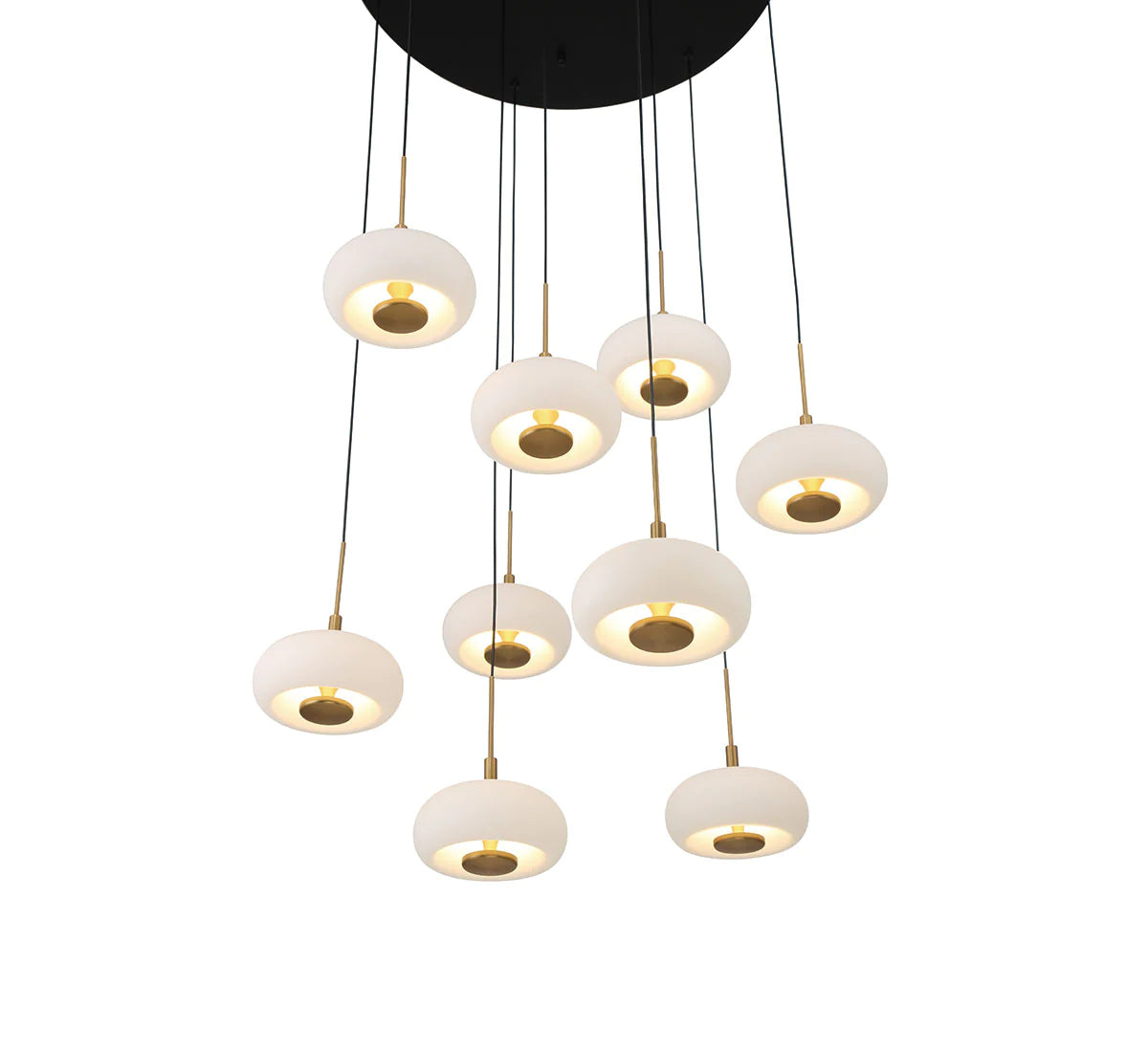 Lanchey Round 9 Lights LED Chandelier