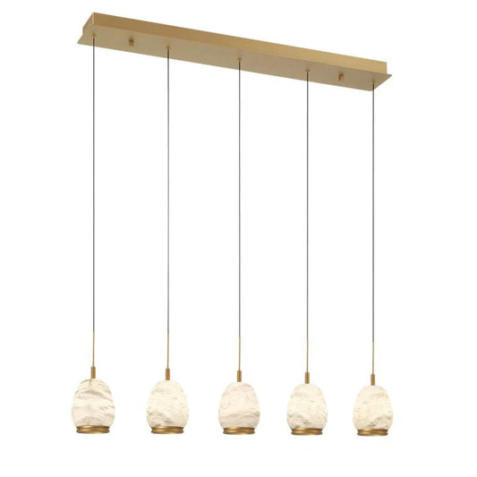 Limy Linear LED Alabaster Chandelier