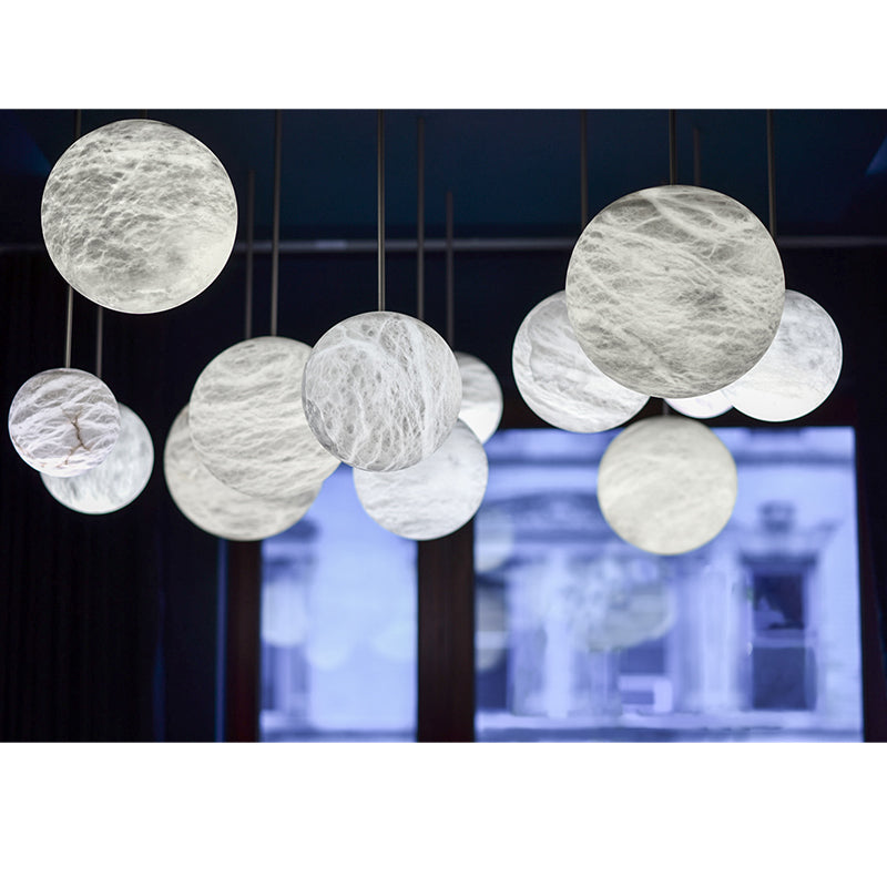 Alabaster Zilia Sphere Group Pendant Chandelier