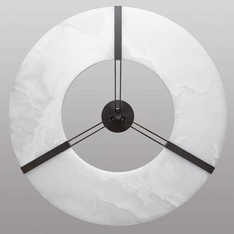 Alabaster Zimir Round Ring Ceiling Chandelier