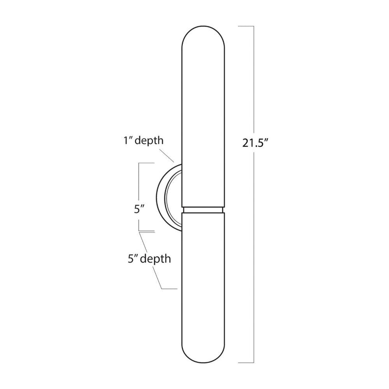 Alabaster Zosia Long Wall Sconce