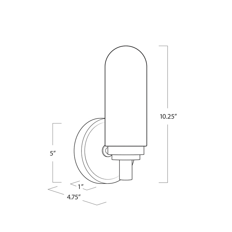 Alabaster Zoey Single Wall Sconce