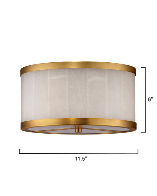 Alabaster Zahar Flush Mount Ceiling Light