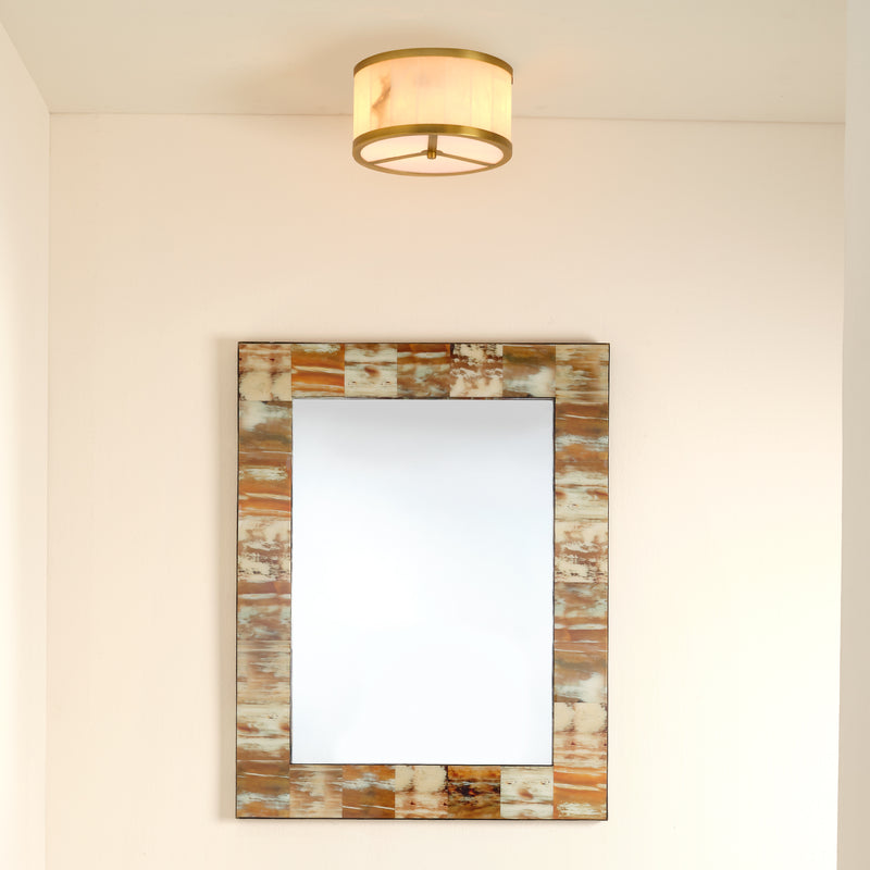 Alabaster Zahar Flush Mount Ceiling Light