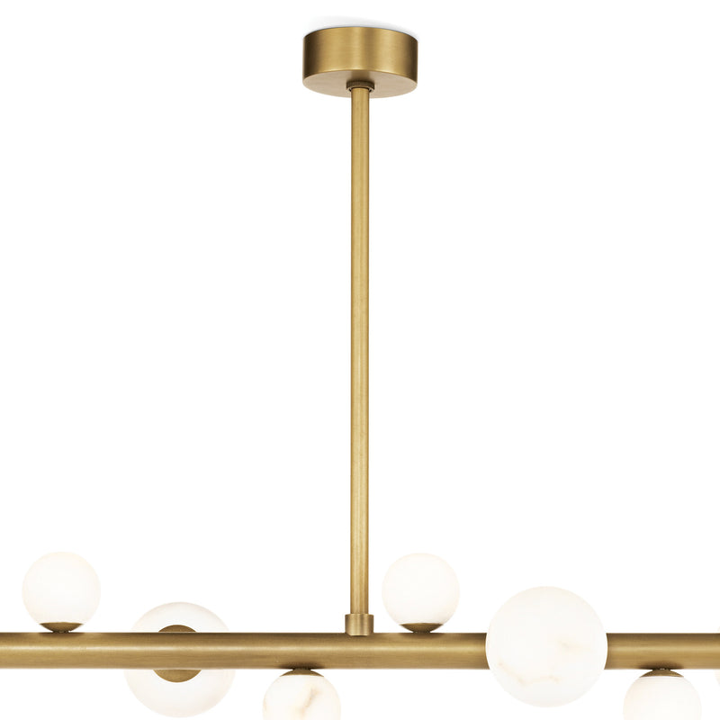 Alabaster Zenobe Linear Pendant Light