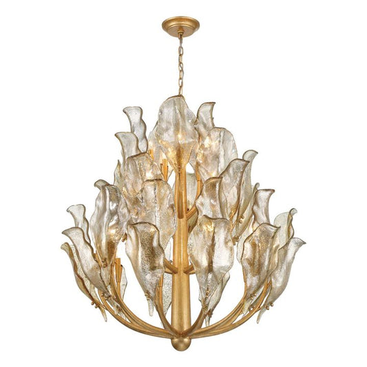 Ted Modern Glass Chandelier