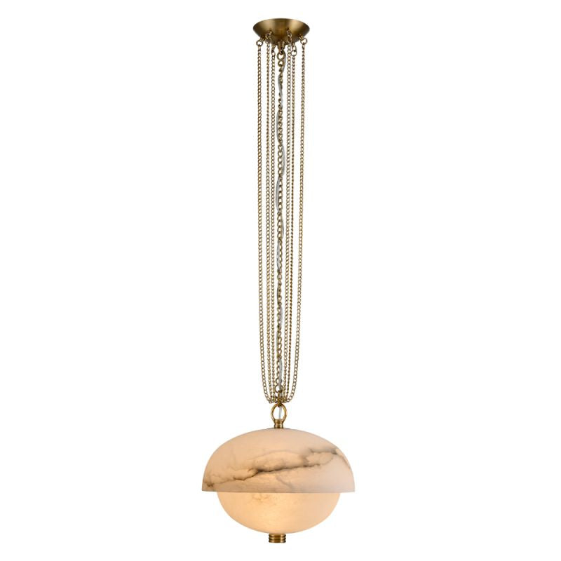 Alabaster Zada LED Pendant Light 17” (Chain)