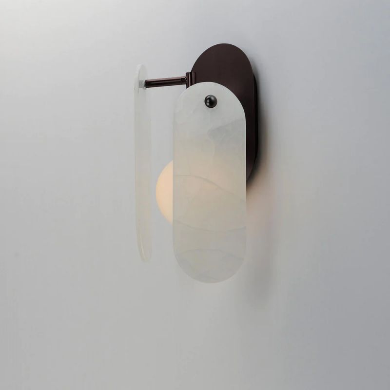 Alabaster Zanna Ball Wall Sconce