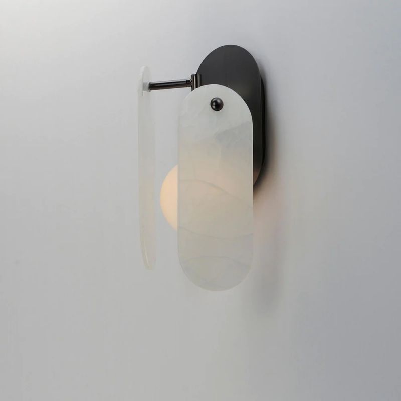 Alabaster Zanna Ball Wall Sconce