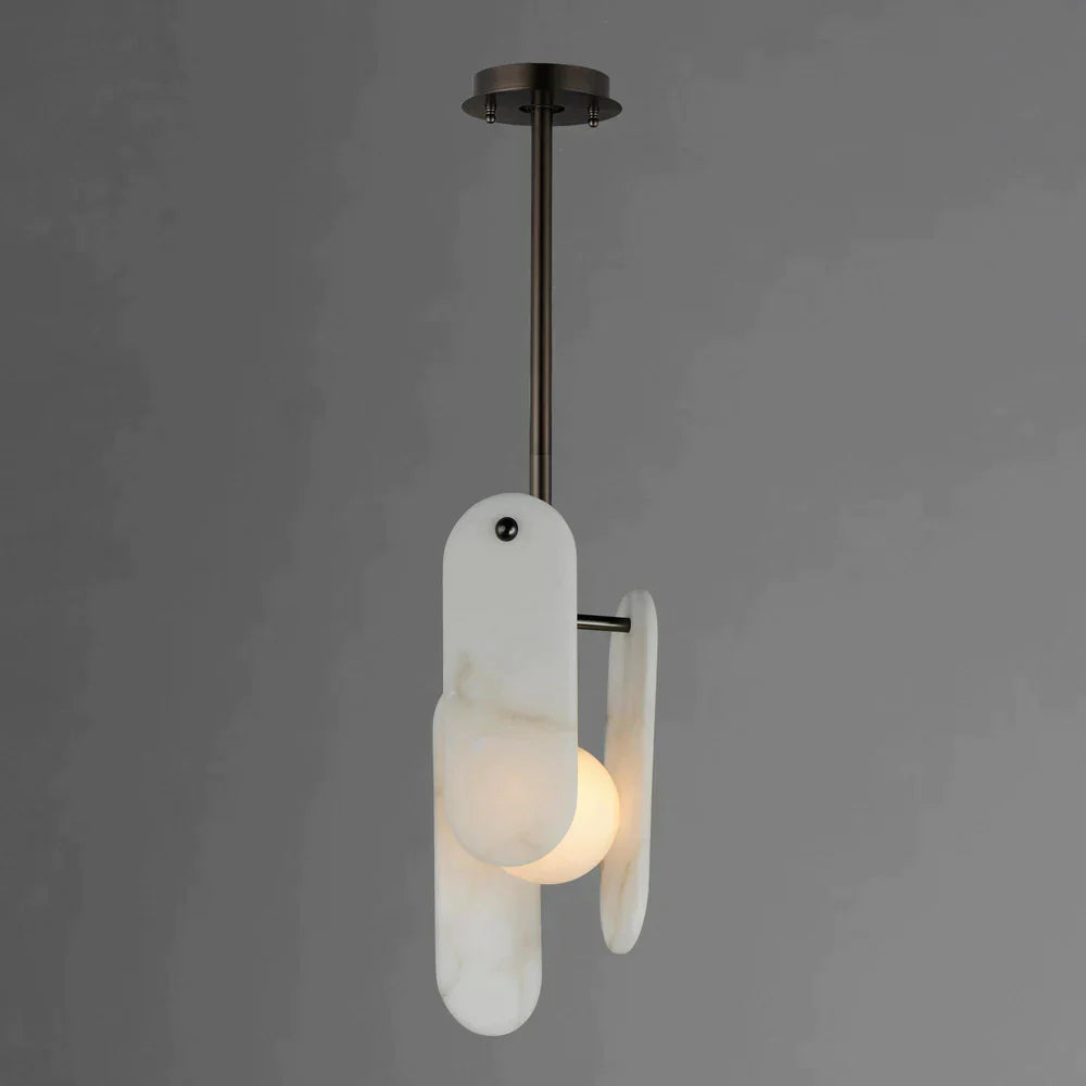 Alabaster Zanna Single Pendant Light