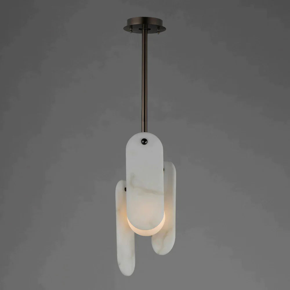 Alabaster Zanna Single Pendant Light