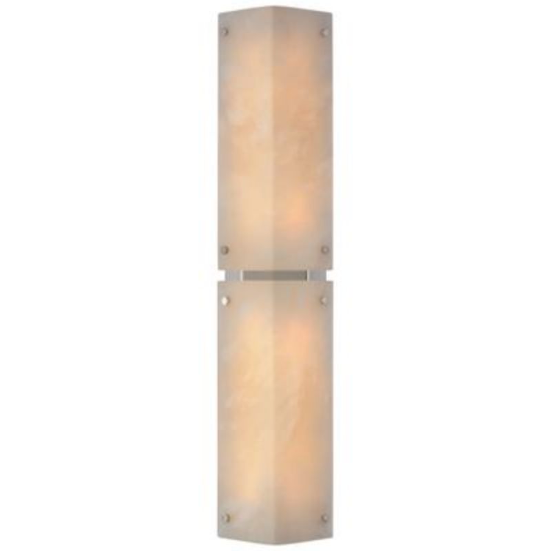 Alabaster Zenia Shield Long Wall Sconce