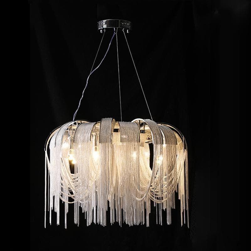 Viola Luxury Aluminum Chain Tassel Chandelier